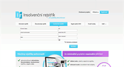 Desktop Screenshot of insolvencni-rejstrik.cz